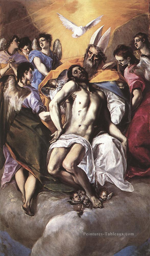 La Sainte Trinité 1577 Renaissance El Greco Peintures à l'huile